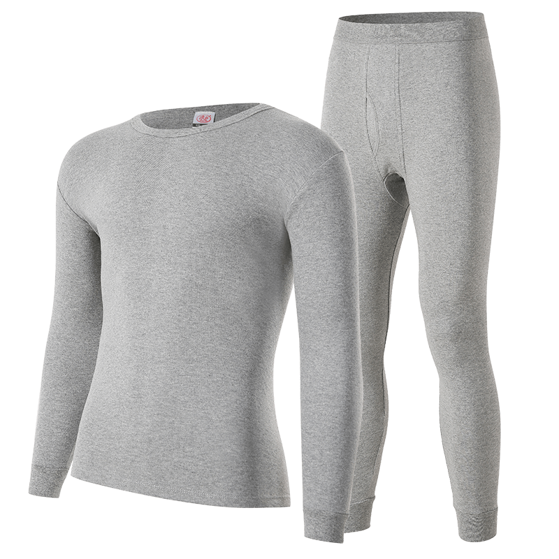 浪莎（LangSha）秋衣秋褲男士純棉 保暖內(nèi)衣套裝10A抑菌防螨棉毛衫棉褲薄款打底衫