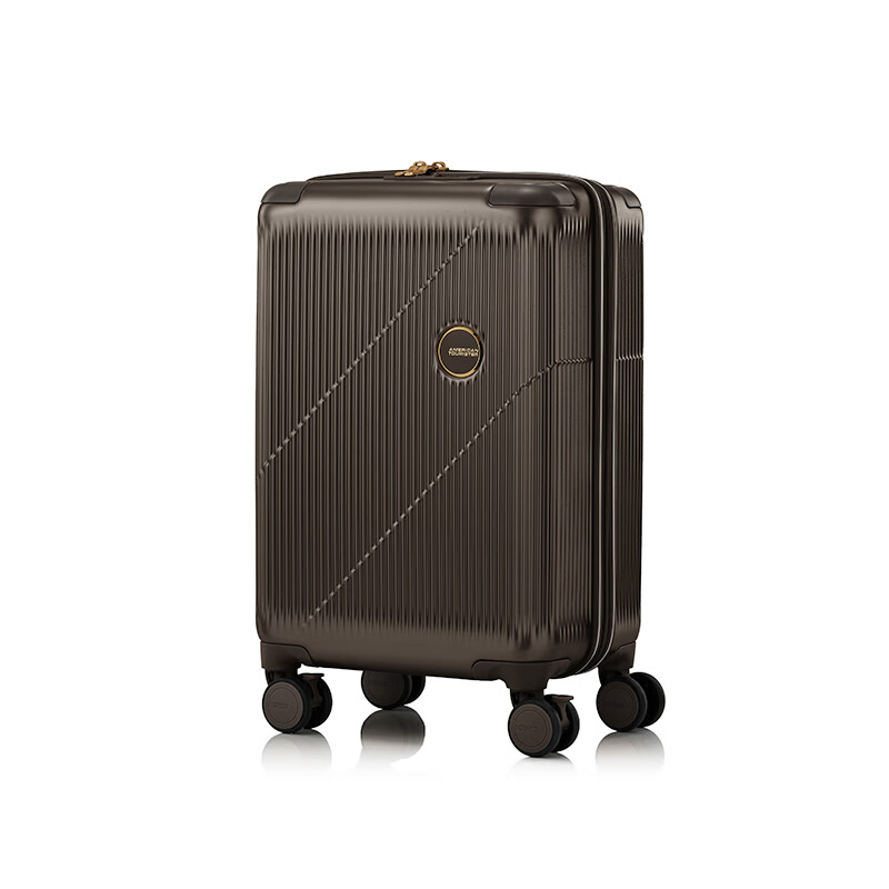 美旅（AMERICAN TOURISTER）新款时尚拉杆箱20英寸登机箱密码锁行李箱可扩展UI3 咖啡棕 20英寸