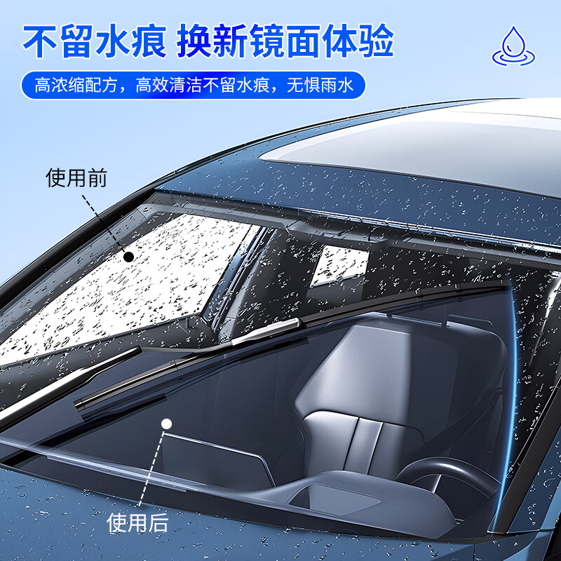 活力甄选 VITALITY SELECTION山茶花汽车玻璃水雨刮水强去污去油膜挡风玻璃清洗剂四季通用 0℃1.2L4大瓶 山茶花香去污型