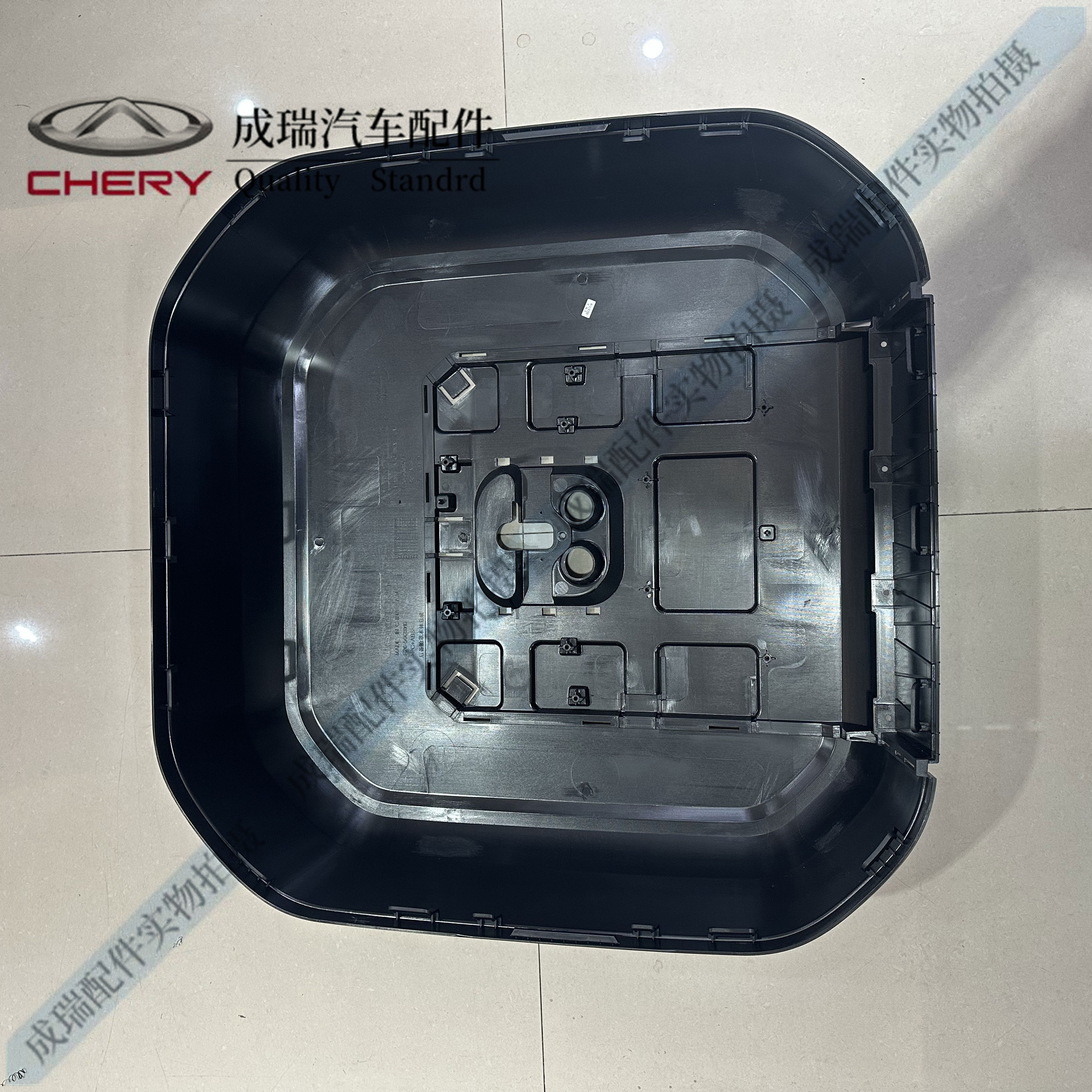 丽田捷途旅行者备胎罩后备胎外盖装饰罩摄像头盖板捷途山海备胎框 外壳黑色带漆