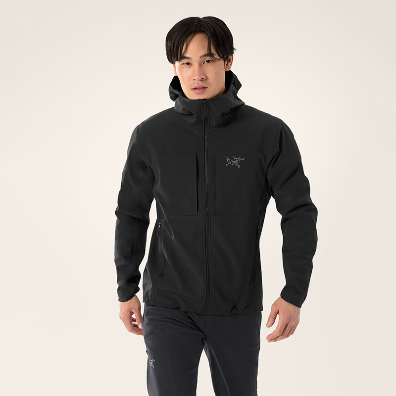 始祖鸟（ARC&#039;TERYX）Gamma MX Hoody防风保暖舒适户外运动男士软壳衣外套 黑色/Black S