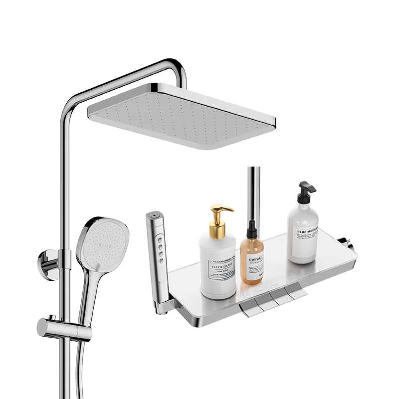 九牧（JOMOO）花洒淋浴套装琴键按摩喷枪除垢顶喷水愈精灵淋浴器36668-882/1B-1