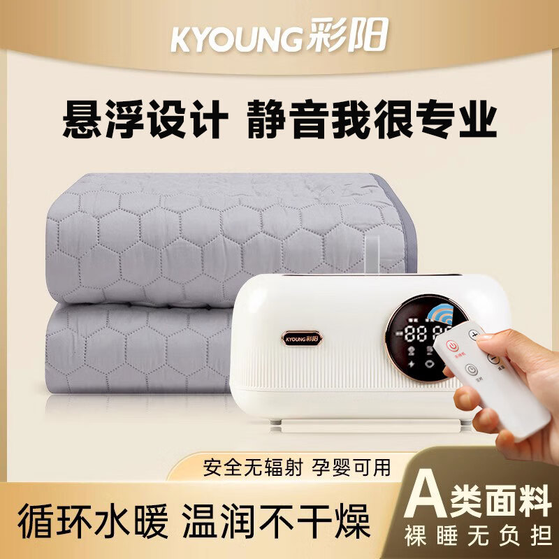 彩阳智能水暖毯数码静音电热毯超声波定时除螨控温单双人电褥子 遥控升级款-超声波静音 双人加大 200cm*180cm