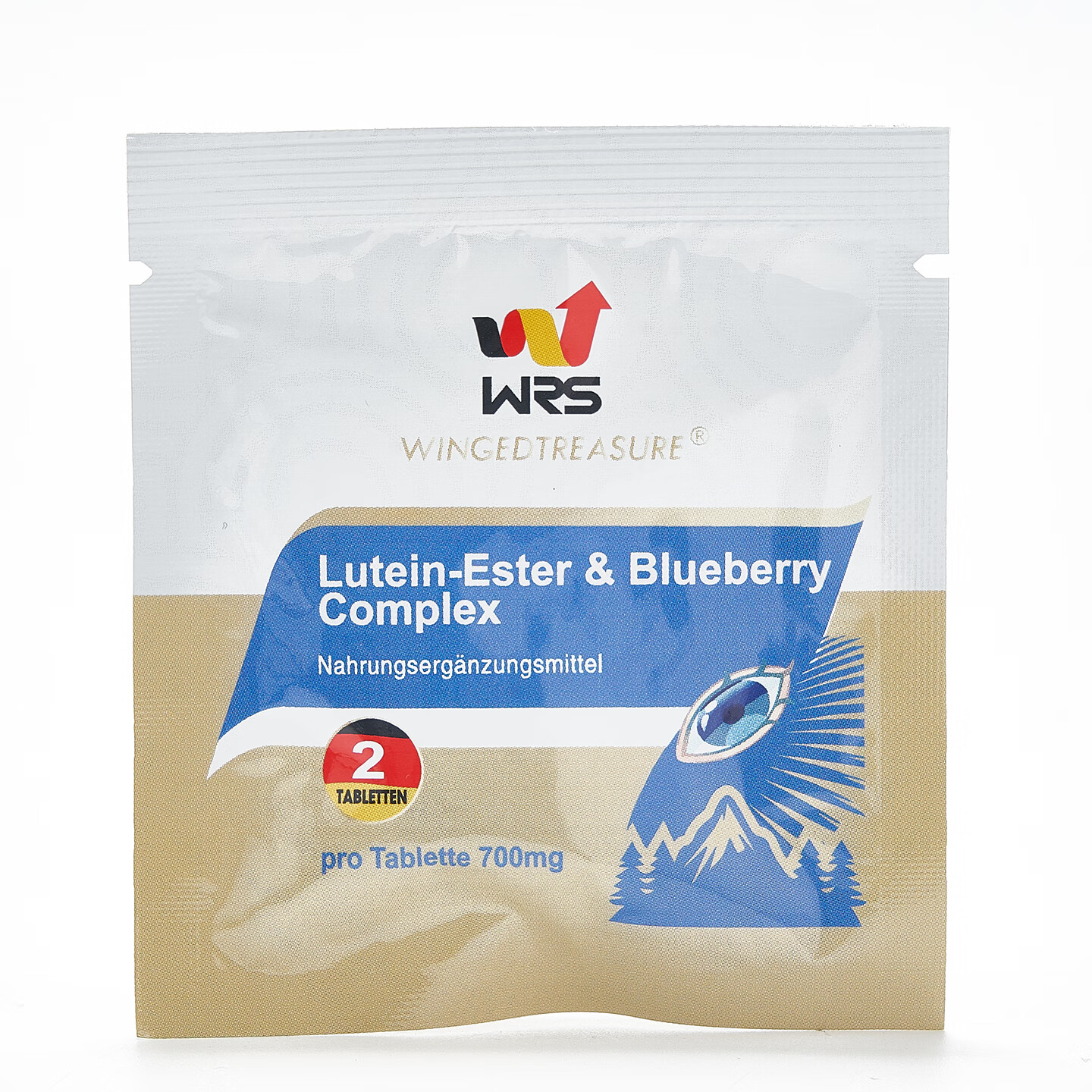 WRS德国原装进口蓝莓叶黄素护眼片剂眼干眼涩眼疲劳60粒/瓶 WRS叶黄素蓝莓片