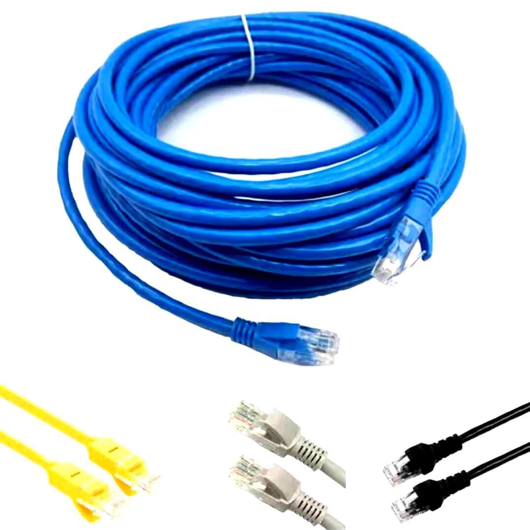 MPPMCK网线双头水晶头已接好网络宽带线带接头电脑上网监控路由器 百兆白色 20m