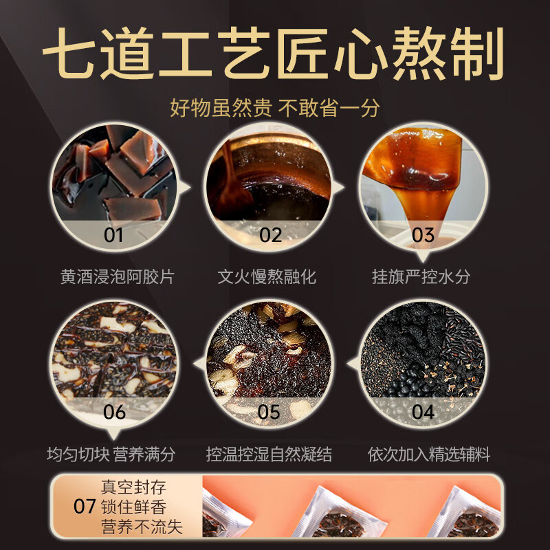 福牌阿胶480g阿胶固元糕五红五黑礼盒装气血送长辈年货节礼物中华老字号 480g*2盒 鹿胶五黑款-男性推荐