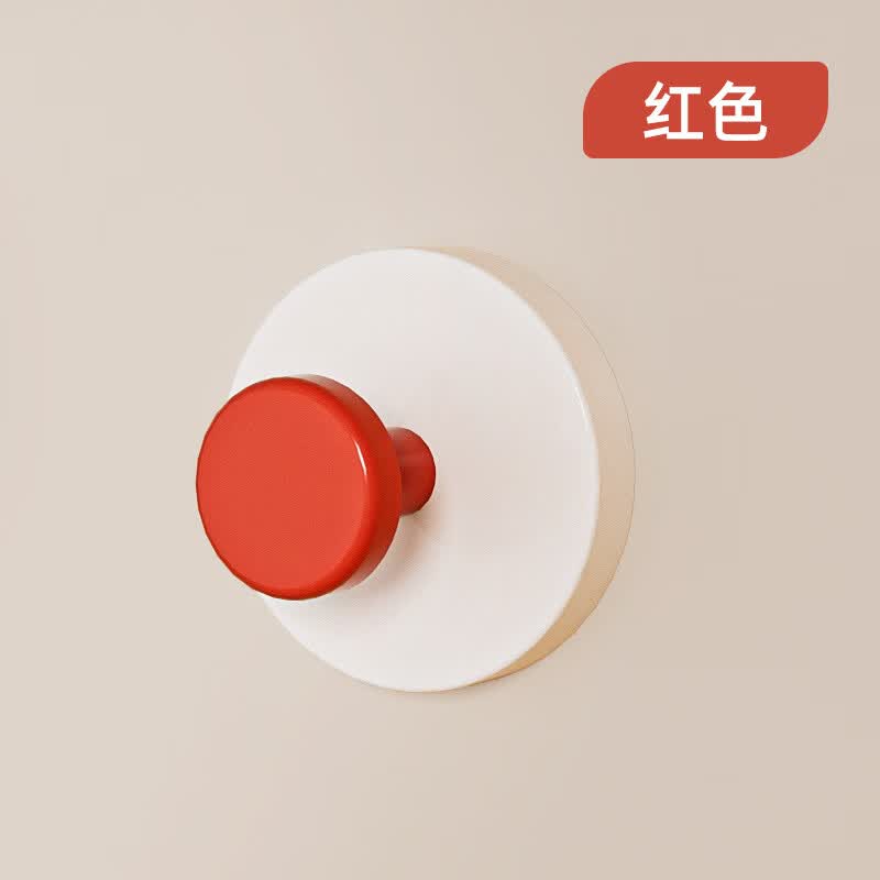 洋臣多巴胺吸盘挂钩免打孔无痕厨房浴室钥匙收纳挂衣钩强力粘胶贴钩子 多巴胺色系10个随机色