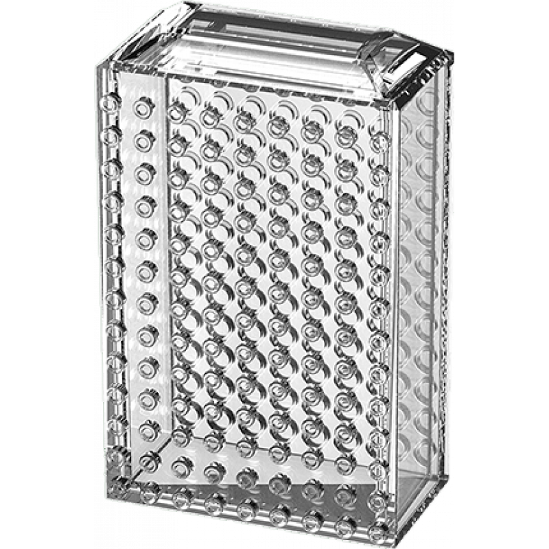 飛傲（FiiO）耳機(jī)數(shù)據(jù)線迷你便攜抗壓繞線多用途收納盒防水濺防塵保護(hù)盒可疊疊樂 透明