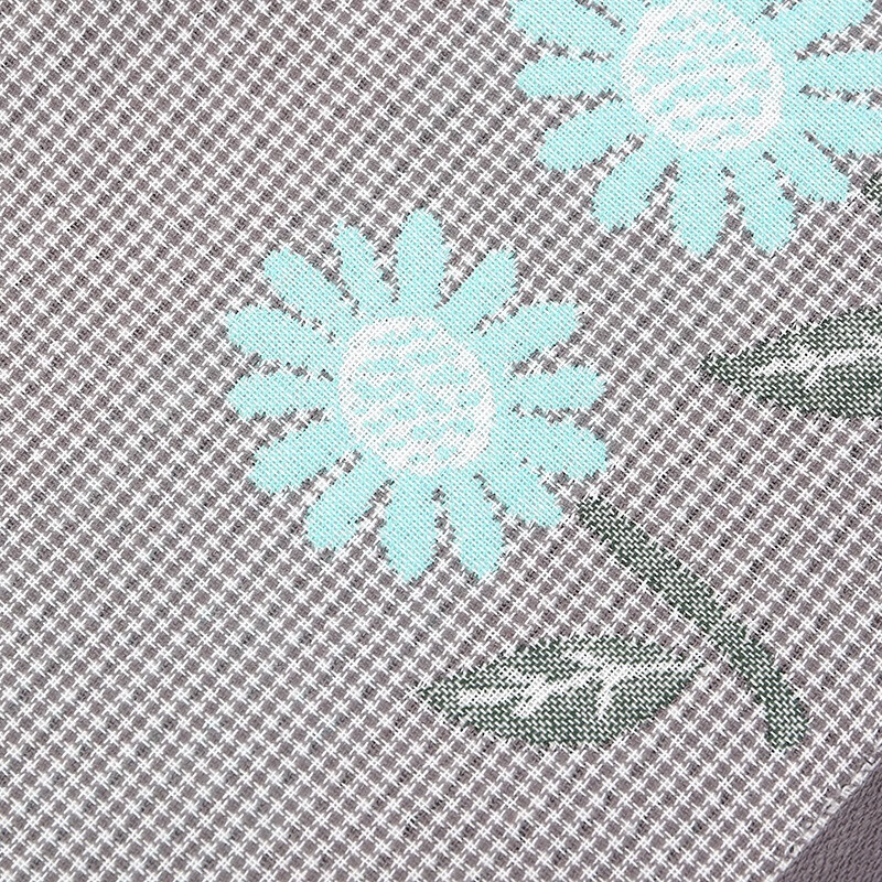 蜜乐暖A类7A抗菌100%纯棉枕巾男士防油防汗全棉枕头巾冬季吸汗纱布枕巾 太阳花灰 【高克重 7A抗菌】 【A类母婴】52x78cm【单只装】