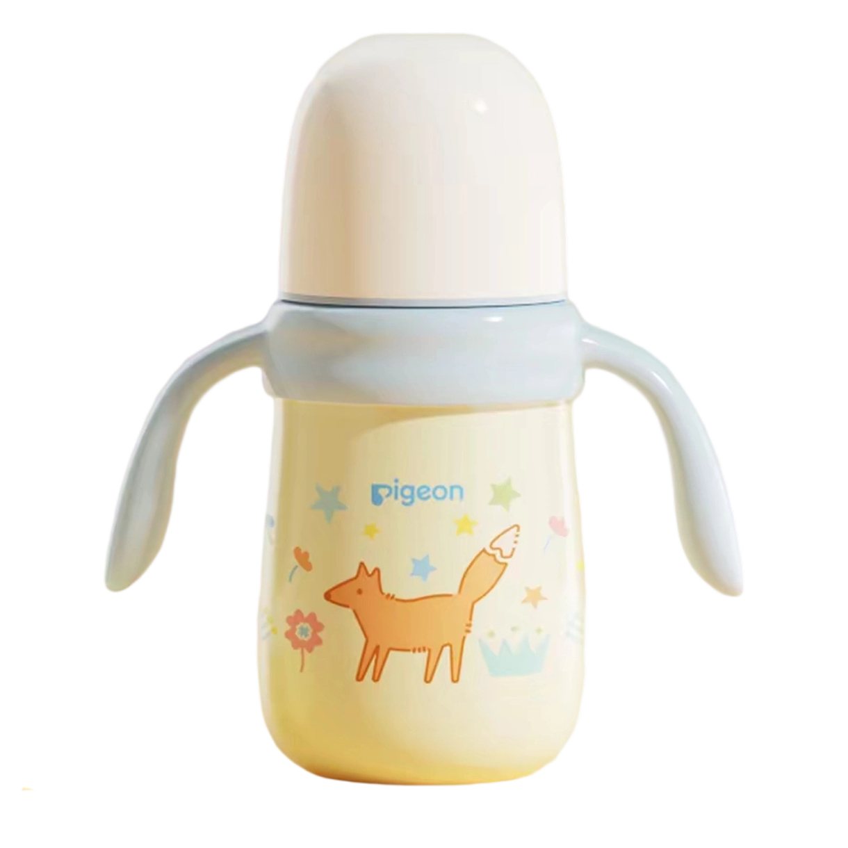 贝亲（Pigeon）宝宝儿童彩绘保温杯水杯保温奶瓶吸管学饮杯防呛防漏300ml 6月+