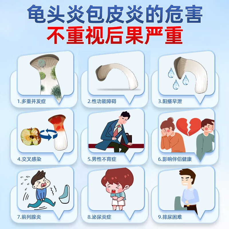 同仁堂龟头炎专用龟头炎私处真菌感染龟头炎喷剂膏药龟头真菌感染红肿 买2送1【红肿瘙痒糜烂】