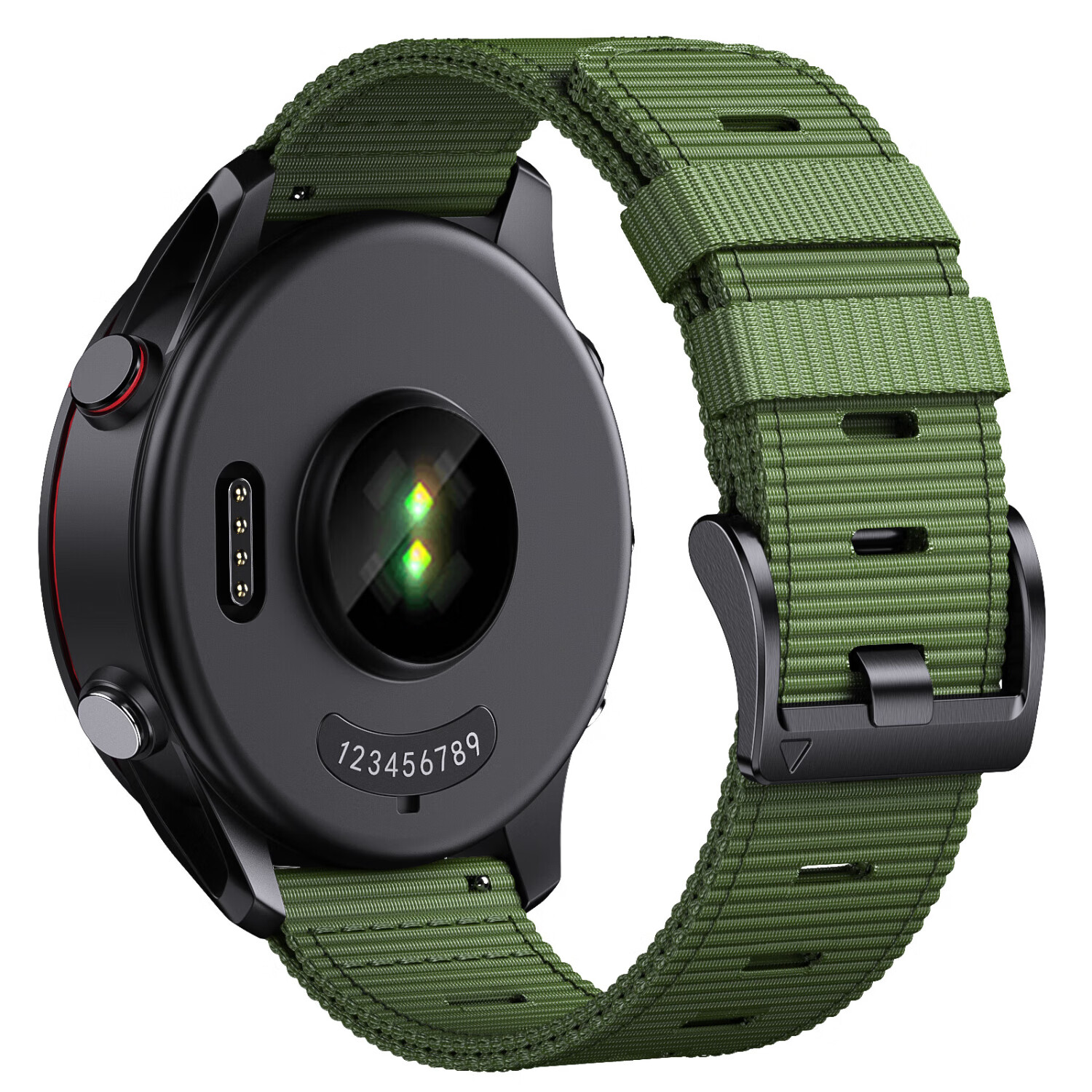 ENDUROBAND适用佳明Garmin手表表带 适配255/265/965/745/venu3/2原装战术尼龙快拆表带 军绿色 22mm通用快拆接口