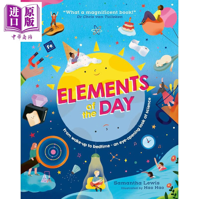 预售 一天中的元素 Elements of the Day 英文原版 儿童科普绘本 自然科学百科知识 进口童书7岁+ 插图版STEAM科普读物