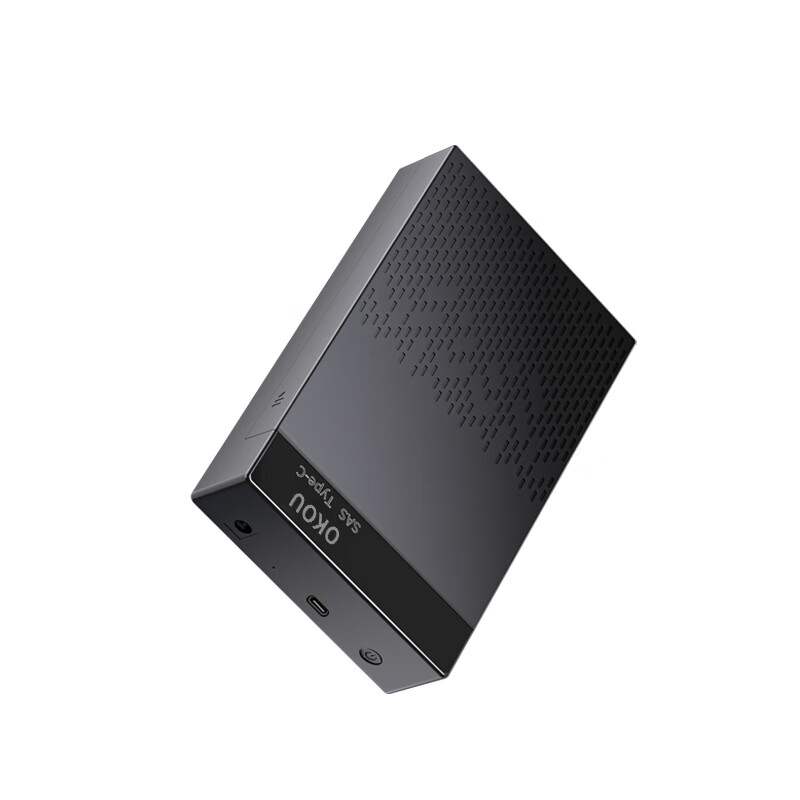 OKOU移动硬盘盒2.5/3.5英寸SATA/SAS固态硬盘盒Type-C外置硬盘盒子笔记本电脑台式机械SSD固态机硬盘盒 3.5/2.5寸SATA/SAS硬盘盒+转接头