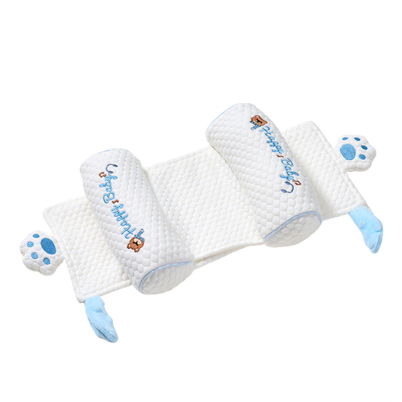 爱宝适婴儿定型枕a类小米枕抽拉式0-1岁宝宝枕辅助头型侧睡枕熊印爪S842