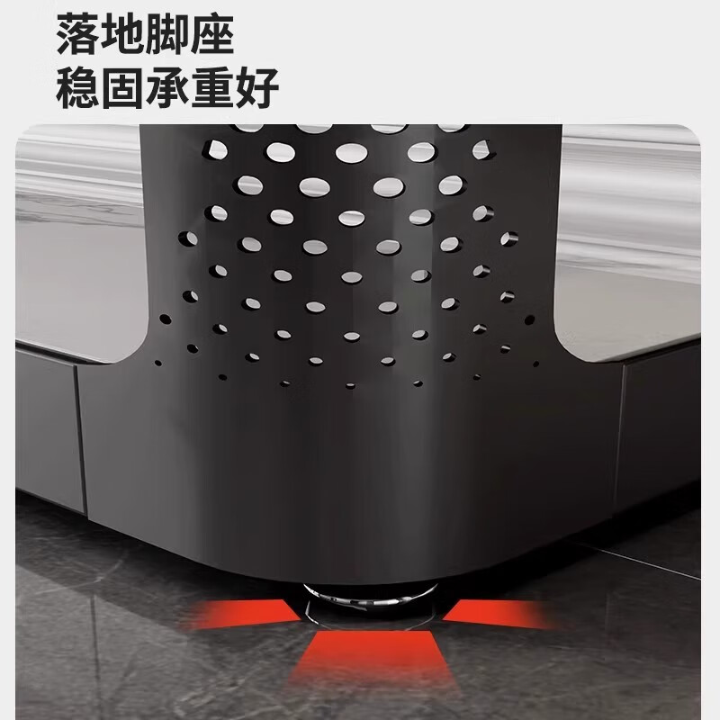 汐墨阁家用双层茶几客厅落地式会客茶水桌电视柜茶几桌组合钢化玻璃茶台 【雪山白+白架】60*60*45 组装简单