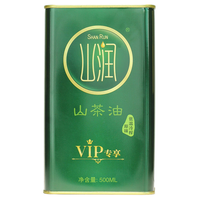 山潤山茶油(VⅠP專(zhuān)享)500ml 原味油茶籽油健康食用油