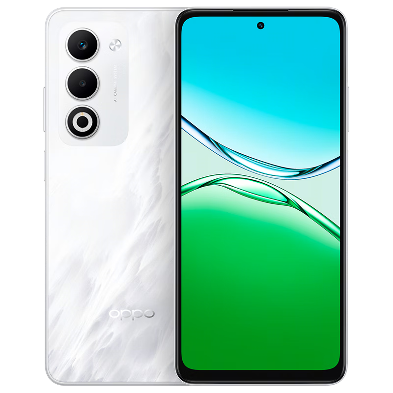 OPPO A6i 6GB+128GB 云雾白 IP65生活防水 超抗摔金刚石架构 6000mAh耐用电池 5G智能手机 国家补贴