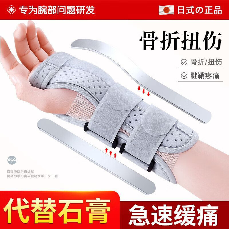 通用腕管综合征医用护腕 专用手腕腕管综合征护手腕关节套固定支具薄 加强版【右腕】防护神器【多重绑带+舒适腕枕】