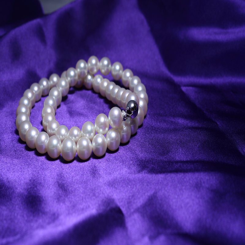 览日鸟轻奢海水珍珠项链北海南珠10mm正圆强光饱满送妈妈女友锁骨链 6