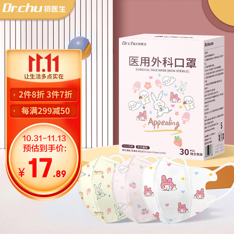 初医生(Dr.Chu)口罩:价格走势&销量趋势分析,全方位竞品比较
