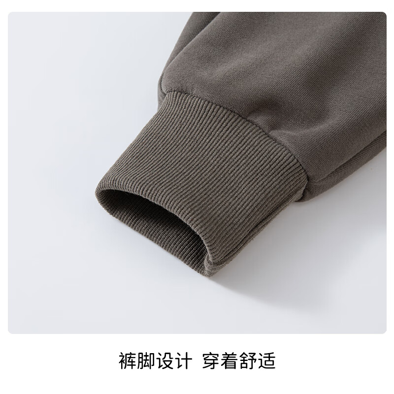 ELLE BABY儿童裤子男女童卫裤秋冬时尚百搭束脚裤宝宝运动裤 铁灰 110 【推荐身高106cm-115cm】