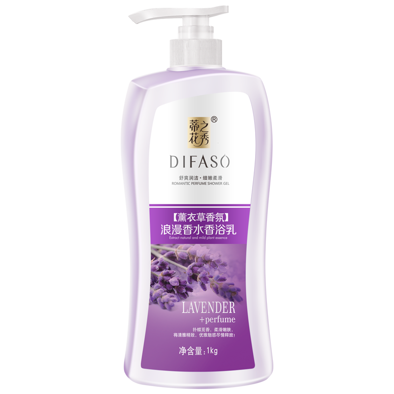 蒂花之秀浪漫香水沐浴乳薰衣草精华保湿滋润沐浴露1.8kg大瓶实惠家庭装 薰衣草精华沐浴乳1kg