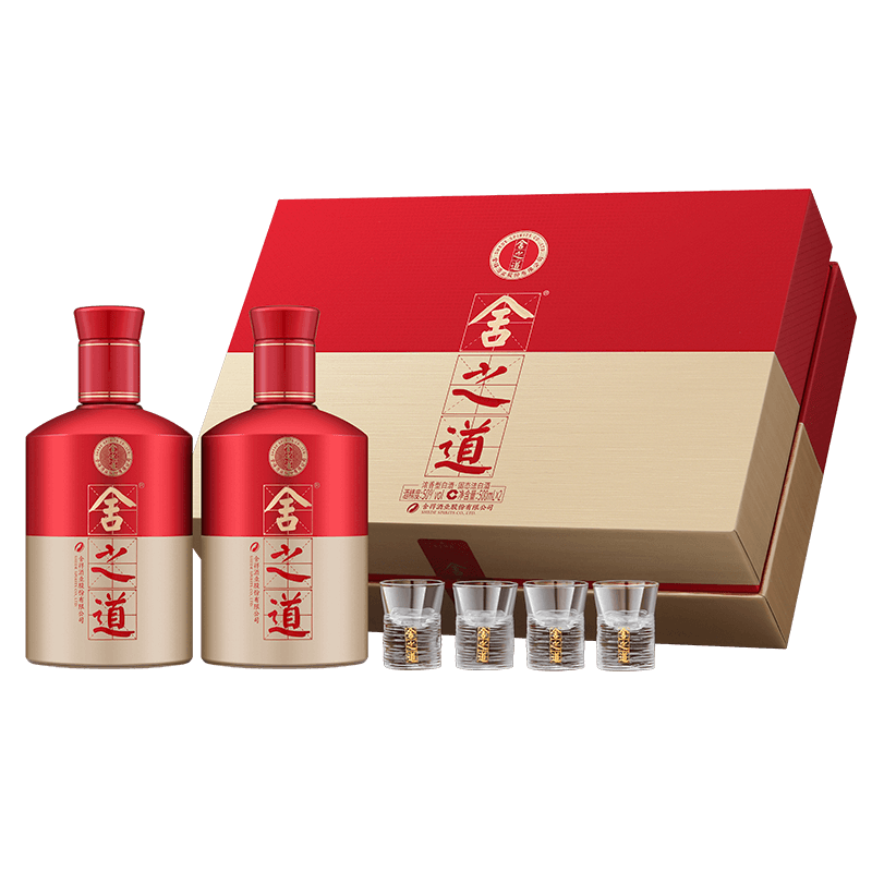 舍得 舍之道 浓香型白酒 50度 500ml*2瓶 礼盒装 送礼礼物