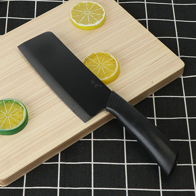 利瓷陶瓷菜刀镜面黑刀陶瓷菜刀 亮黑镜面工艺黑刃陶瓷刀菜刀 6寸斜口镜面黑刃菜刀 60°以上15.2cm115mm