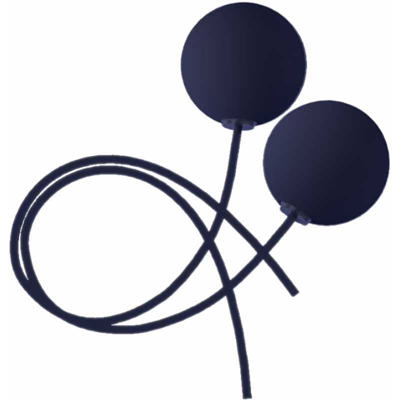 75派跳绳无绳球配件 无线球无声跳绳 2个装 本品不带手柄 泡沫负重球蓝色50g*2