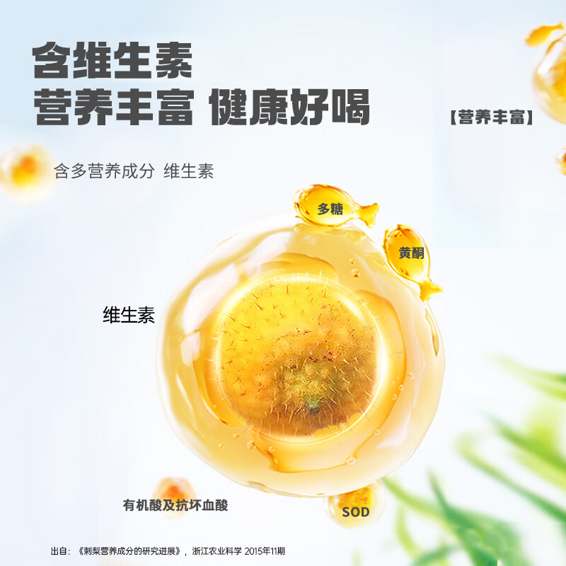 宁安堡刺梨原液高维C刺梨原汁饮品不添加便携独立包装 刺梨原浆 30ml*10袋