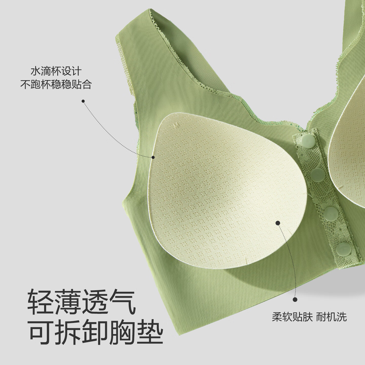 洋奢妈妈内衣前开扣舒适聚拢上托调整型春夏穿搭无痕钢圈透气内衣 肤色+灰色【到手两件】 2XL (适合141-160斤)