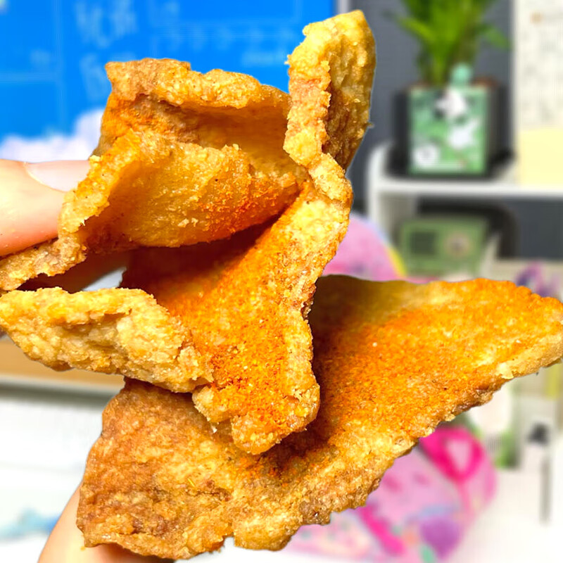 不多言猪油渣零食香酥脆皮五花肉粕脂青岛特产脆哨即食网红小吃休闲食品 【3包/150g】原味*1包+烧烤味*1包+香辣味*1包