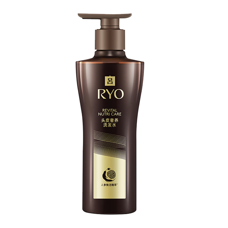 吕（Ryo）黑金吕洗发水400ml 舒缓头皮修护滋养黑灵芝洗发水【热门商品】