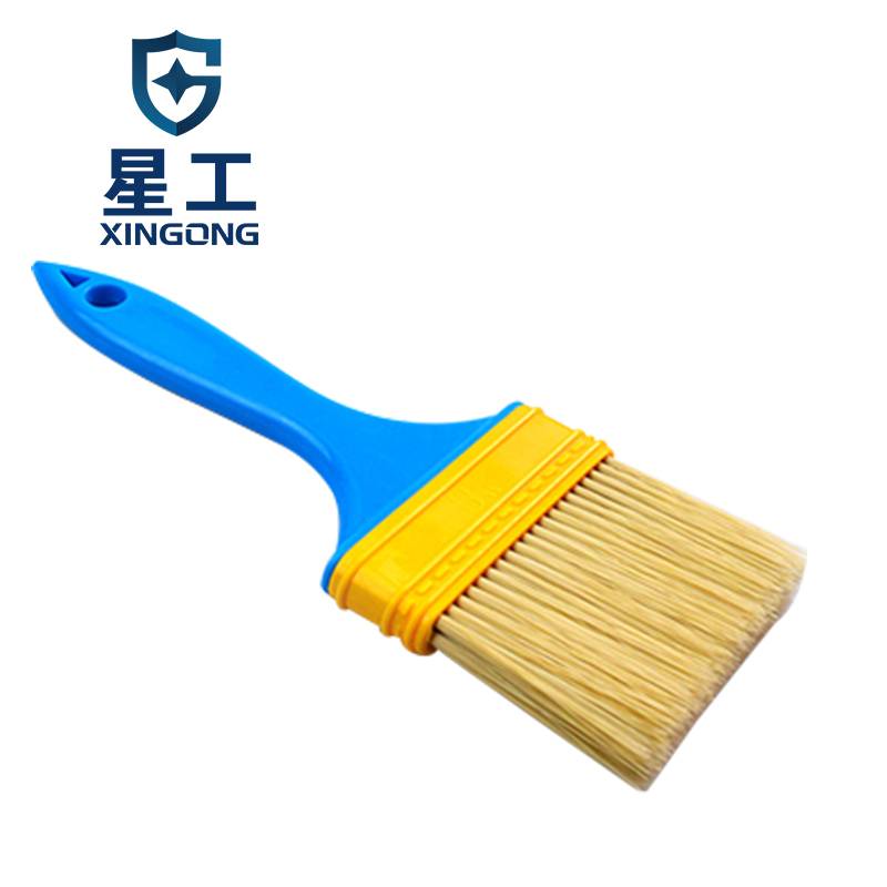 星工(xinggong)油漆刷植毛刷毛刷把塑料丝刷清洁耐腐蚀水油两用刷 3寸