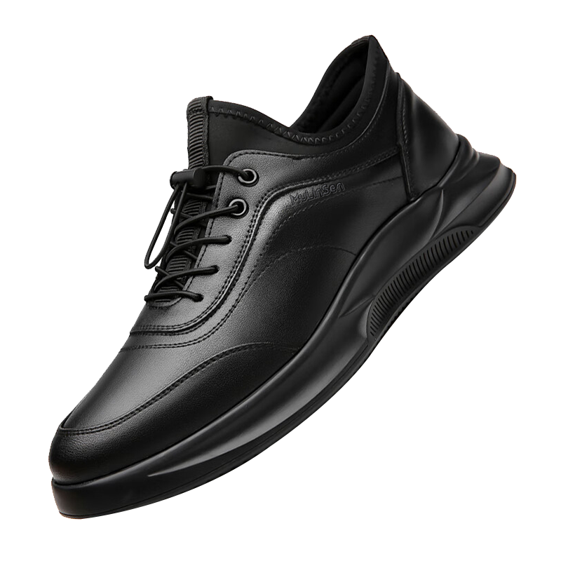 木林森（MULINSEN）男鞋时尚运动休闲鞋一脚蹬加绒保暖男士潮鞋6977-1