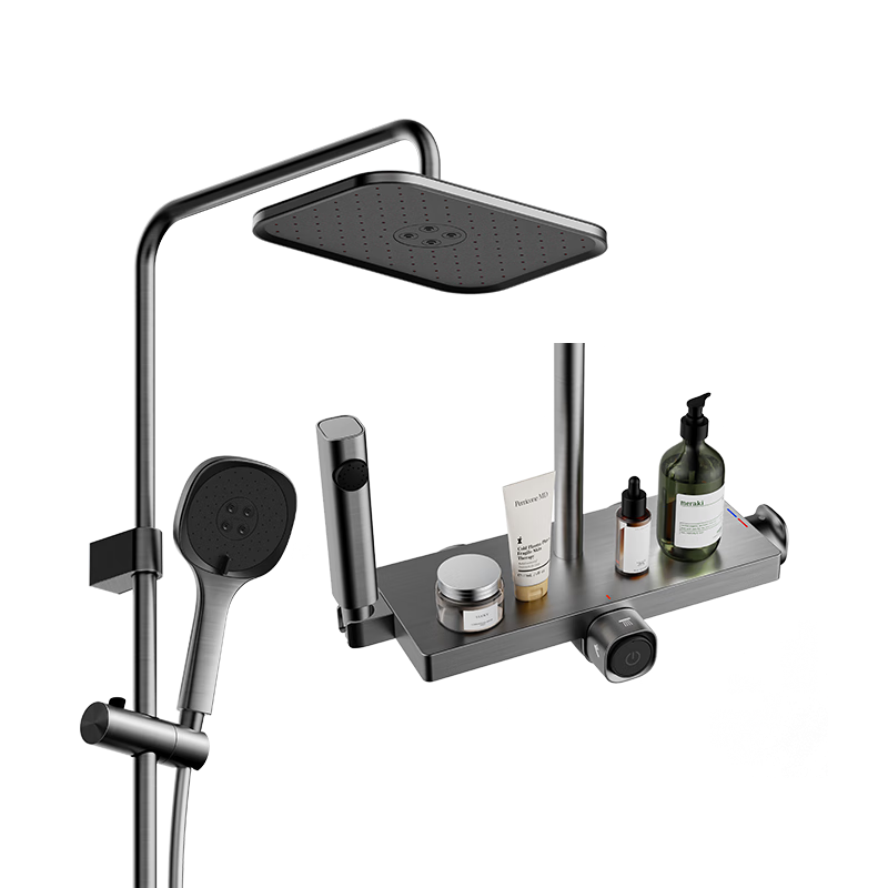 九牧（JOMOO）花洒一键启停锁温锁流自洁顶喷记忆精灵淋浴器36671-783/HBS-1