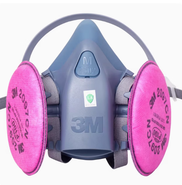 3M7502防毒面具2097防尘口罩雾霾2091滤棉硅胶焊接电焊烟油烟面罩 7502配2097【一整套】