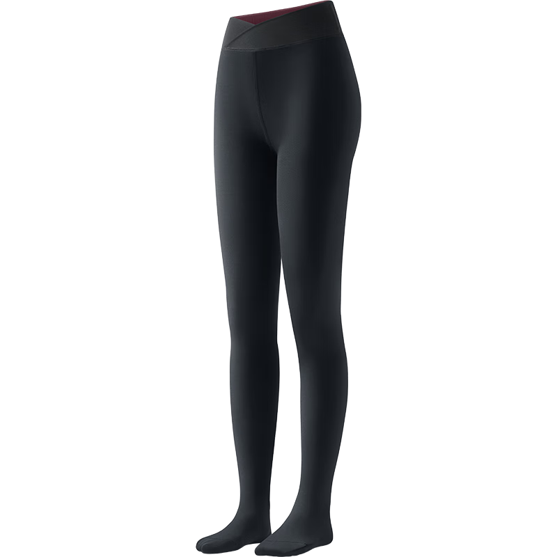 蕉下连裤袜打底裤袜丝袜女士冬季加绒加厚保暖瑜伽鲨鱼裤秋裤秋冬黑色