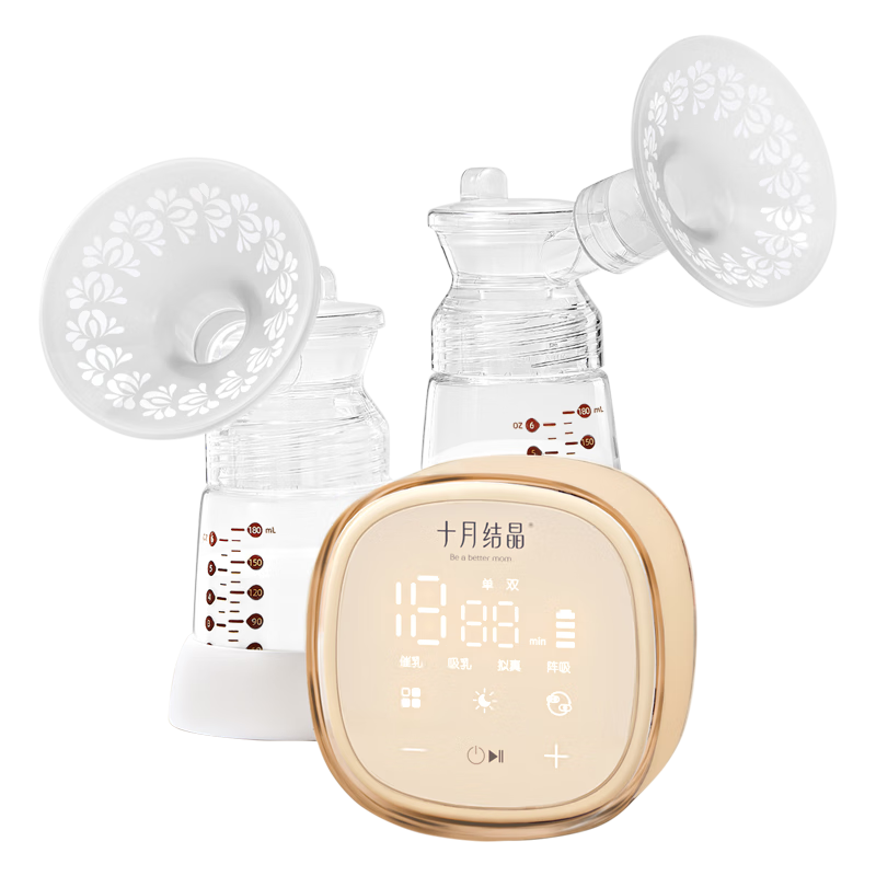 十月结晶吸奶器电动吸奶器全自动双边按摩无痛免手扶穿戴随心杯套装豪华版