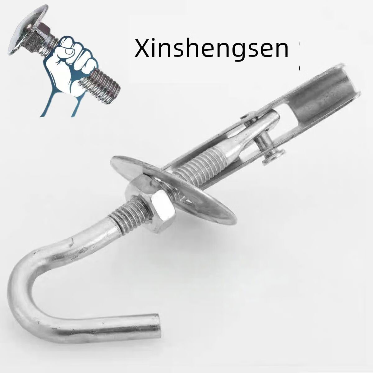 宰搂镀锌空心预制地板吊钩电风扇吊钩吊扇吊钩花篮膨胀螺丝吊钩 2承载
