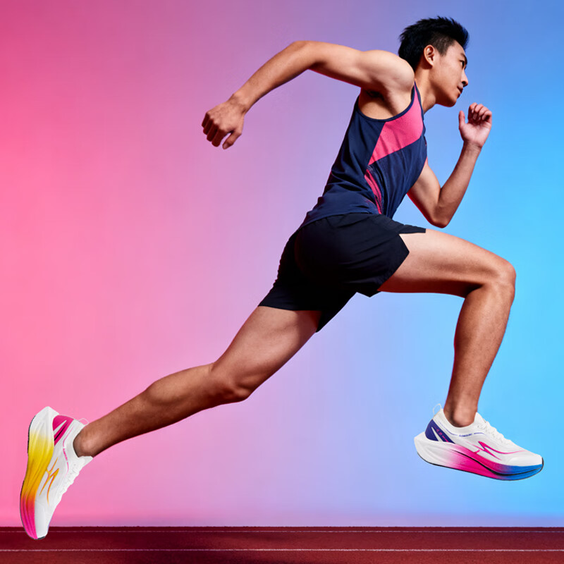 川崎（KAWASAKI）全掌碳板专业减震跑步鞋超轻耐磨防滑马拉松运动鞋竞速跑鞋男女款 鸳鸯色 36 女款