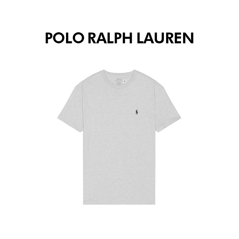 Polo Ralph Lauren拉夫劳伦早春季新款运动休闲男短袖t恤710707087浅灰L经典版
