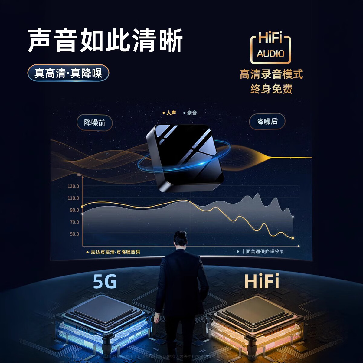 淮夏录音神器远程听录器可连接手机实时听音高清降噪手机控制超长待机定位专用一键便携式录音笔 专业版待机60天-高清录音+轨迹+定位+远程开关 终身质保