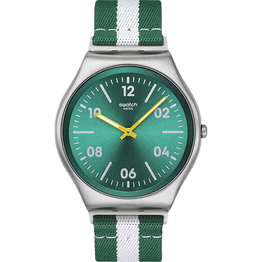 斯沃琪(Swatch)瑞士手表 Skin lrony系列 開(kāi)學(xué)禮物 優(yōu)雅時(shí)尚石英腕表 海風(fēng)條紋