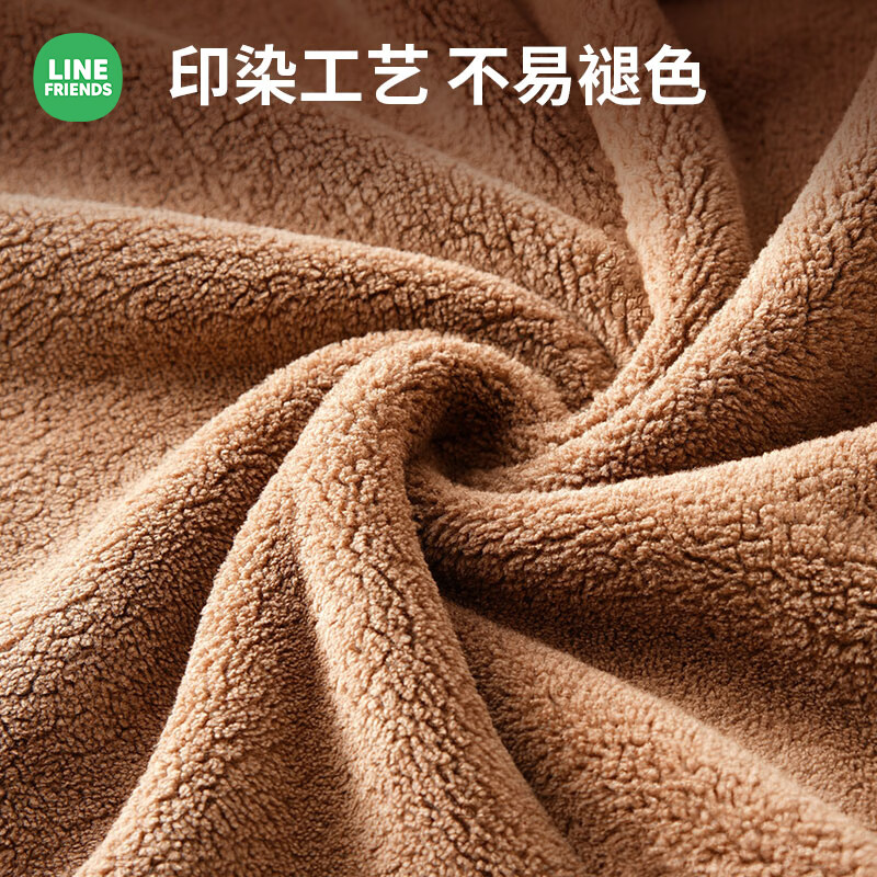 Creative art干发巾包头巾浴帽洗澡防水干发帽女超强吸水加厚加大毛巾浴巾发箍 布朗熊干发帽【亲肤吸水】