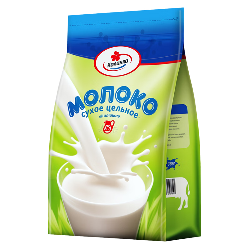 卡林卡白俄罗斯奶粉原装进口高钙高蛋白无蔗糖成人奶粉中老年高钙生牛乳 【高钙高蛋白】全脂奶粉500g*3袋