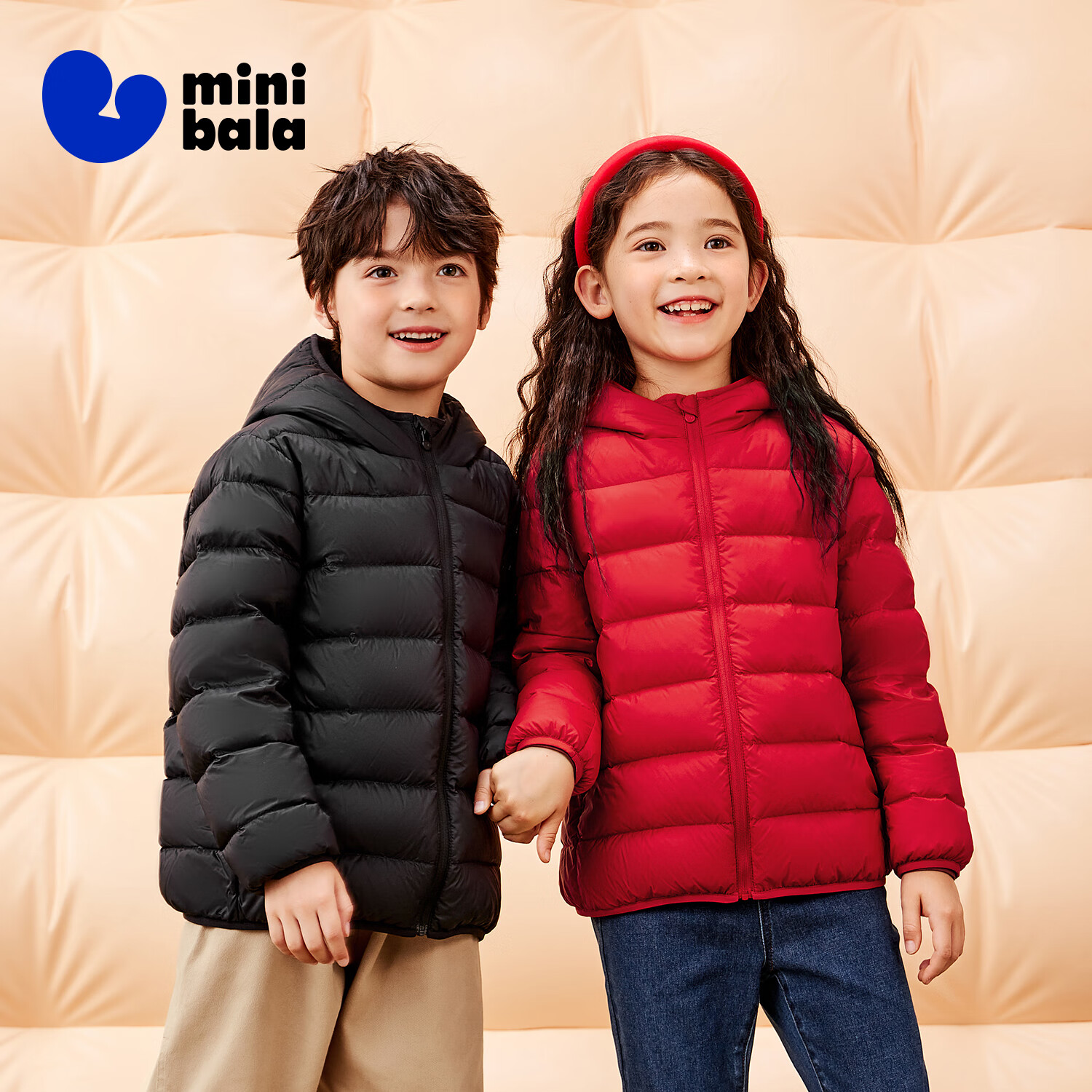 迷你巴拉【三防】男女童儿童轻薄保暖羽绒服外套2025秋冬