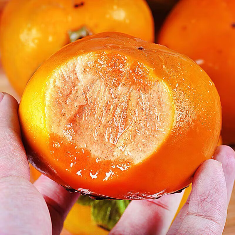 绿熊庄园山西阳丰脆甜柿【净重4.5斤】大果120g+