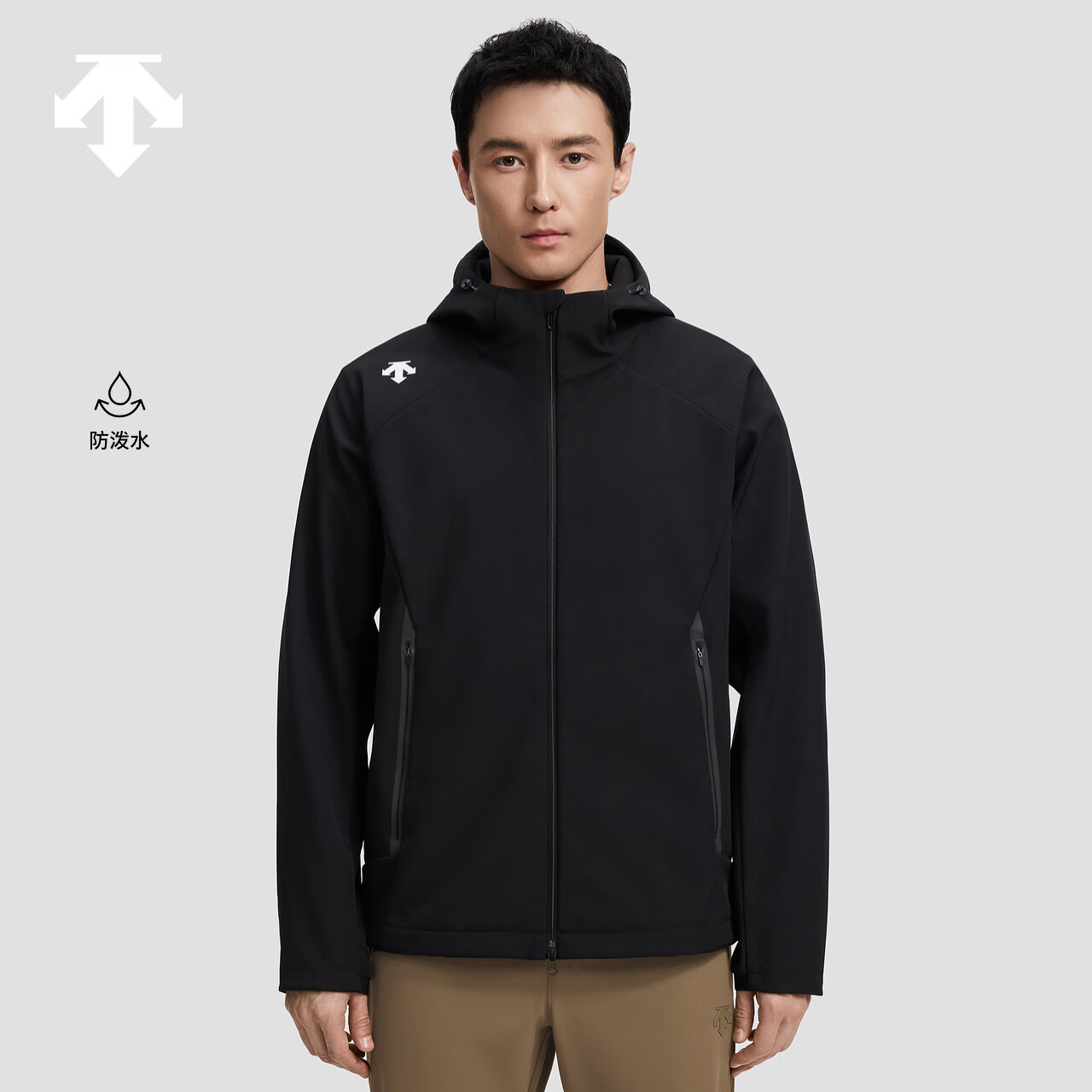 迪桑特（DESCENTE）迪桑特综训训练男士梭织上衣防泼水加绒外套秋季新品 BK-黑色 2XL (185/104A)